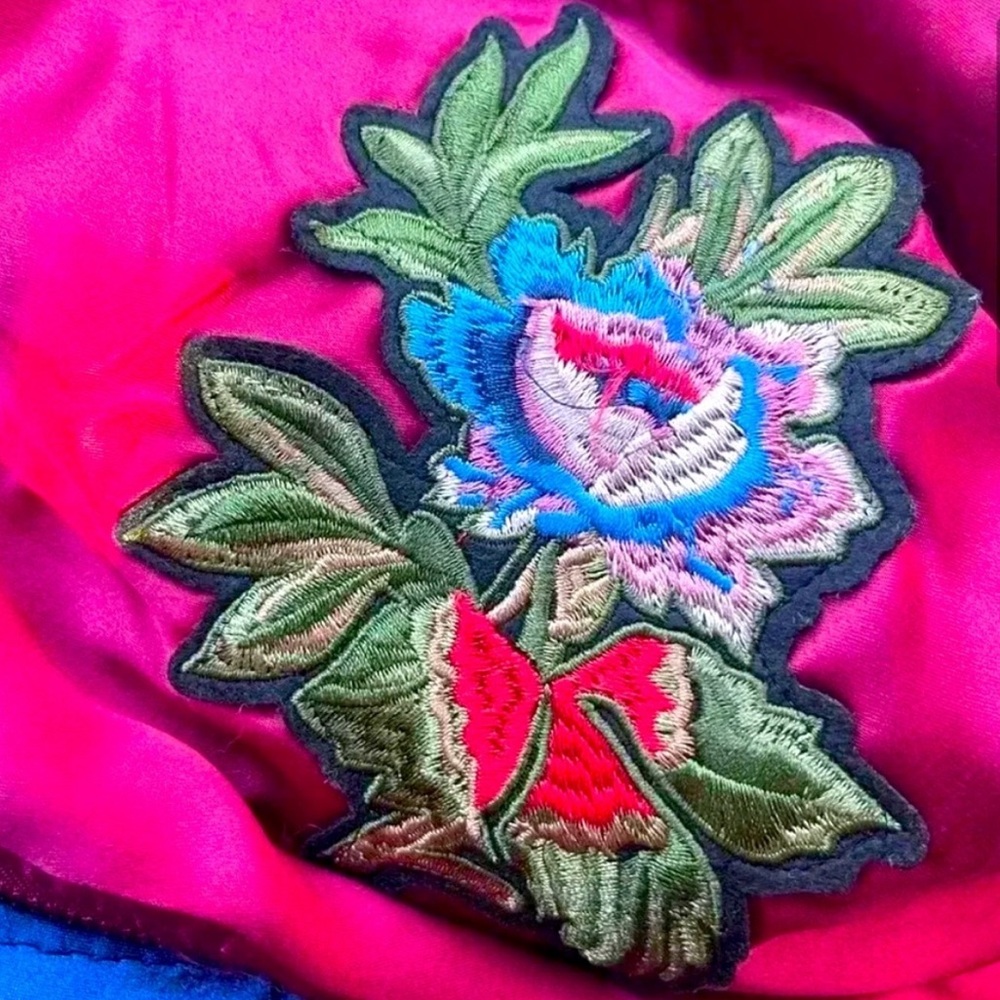 Hayden "Los Angeles Par Amour" Satin Bomber Jacket - Picture 3 of 7